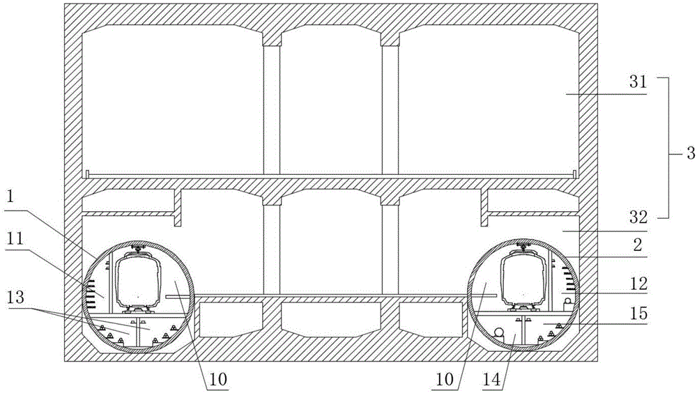 一种地铁站点与城市地下综合管廊共建的建筑结构的制作方法